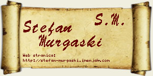 Stefan Murgaški vizit kartica